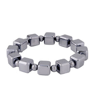 Terahertz Trapezoid Faceted Beaded Stretch Bracelet 150.00 ctw