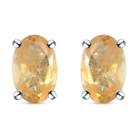 Brazilian Petalite Stud Earrings in Sterling Silver 0.80 ctw