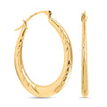 10K Yellow Gold Earrings, Gold Hoops, Wedding Jewelry For Women - Sticky add to cart bar