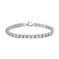 TLV Premium Brazilian Goshenite Tennis Bracelet in Platinum Over Sterling Silver (6.50 In) 9.65 ctw - Sticky add to cart bar