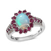 Ethiopian Welo Opal & Niassa Ruby