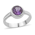 BALI LEGACY Amethyst Solitaire Ring in Sterling Silver 0.25 ctw - Sticky add to cart bar