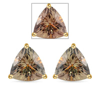 ILIANA AAAA Turkizite Solitaire Stud Earrings in 18K Yellow Gold 2.40 ctw