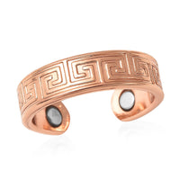 Rugged Pattern Ring in Rosetone