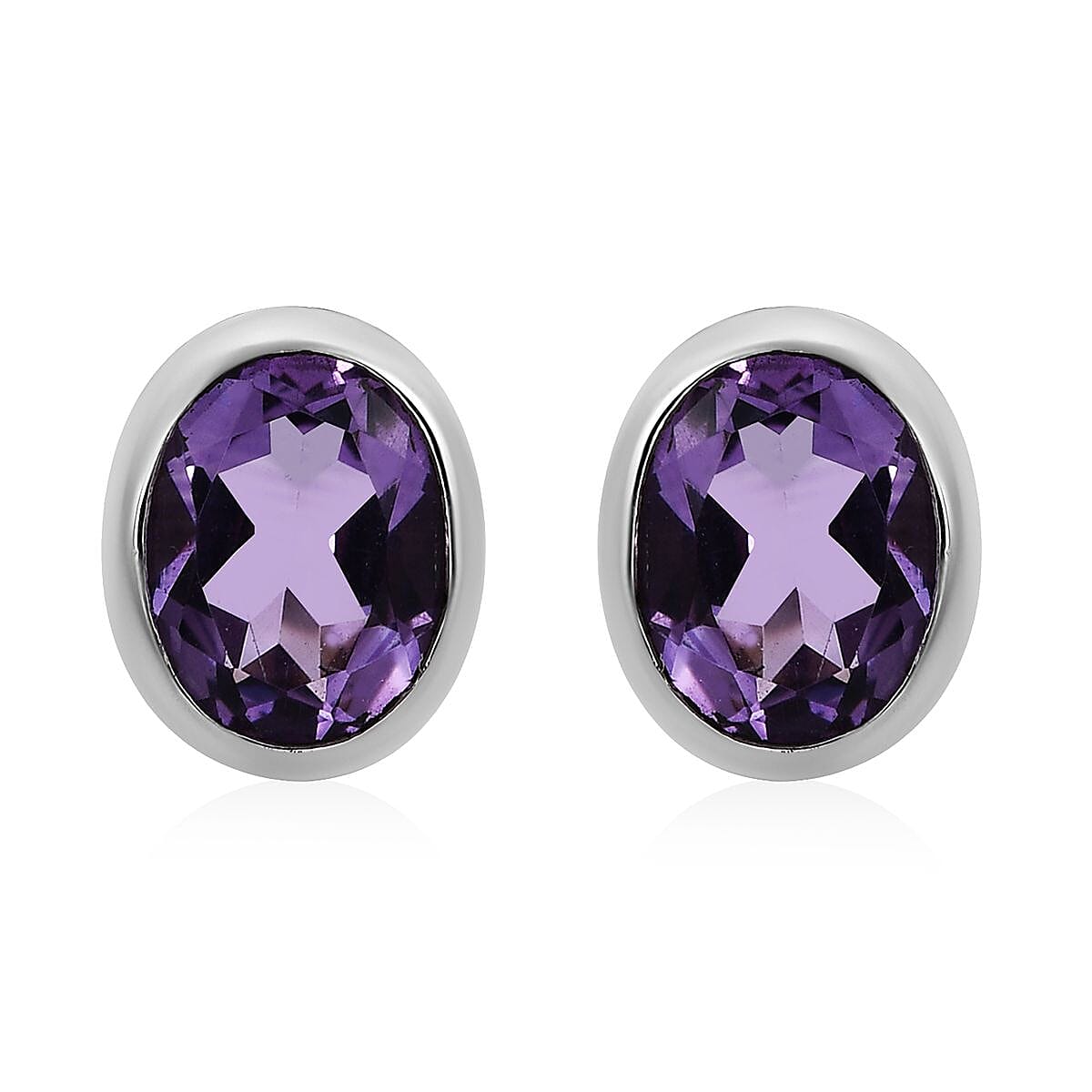 Bali Legacy Amethyst Stud Earrings in Sterling Silver 0.40 ctw