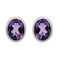 Bali Legacy Amethyst Stud Earrings in Sterling Silver 0.40 ctw - Sticky add to cart bar