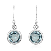 Bali Legacy Sky Blue Topaz Earrings in Sterling Silver 0.60 ctw