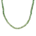Brazilian Mint Garnet 67.10 ctw Beaded Necklace in Rhodium Over Sterling Silver 18-20 Inches - Sticky add to cart bar