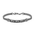 TLV Bali Legacy Sterling Silver Elephant Bracelet (7.25 In) (14.50 g) - Sticky add to cart bar