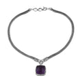 Bali Legacy Amethyst Dragon Necklace in Sterling Silver 50.00 ctw - Sticky add to cart bar