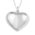 Sterling Silver Heart Pendant Necklace (18 Inches) (3.20 g) - Sticky add to cart bar