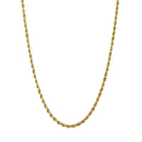 Italian 10K Yellow Gold 3mm Rope Necklace 22 Inches 4.90 Grams