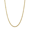 3mm Rope Chain Necklace in 10K Yellow Gold 4.20 Grams 22 Inches - Sticky add to cart bar