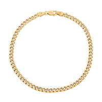 Italian 10K Yellow Gold 4mm Miami Cuban Bracelet (8.00 In) 3.10 Grams