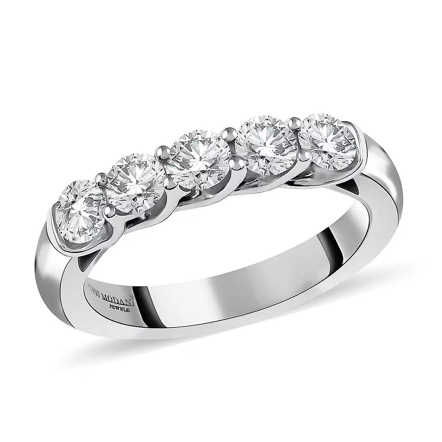950 Platinum G VVS2 Natural Diamond Ring 8 Grams 1.00 ctw (Delivery in 10-15 Business Days)
