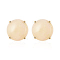 14K Yellow Gold Opal Solitaire Stud Earrings 1.10 ctw - Sticky add to cart bar