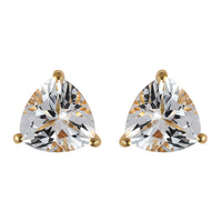 White Topaz Stud Earrings in Platinum Over Sterling Silver 6.25 ctw