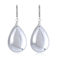 Terahertz Pear Shape Earrings in Stainless Steel 57.50 ctw