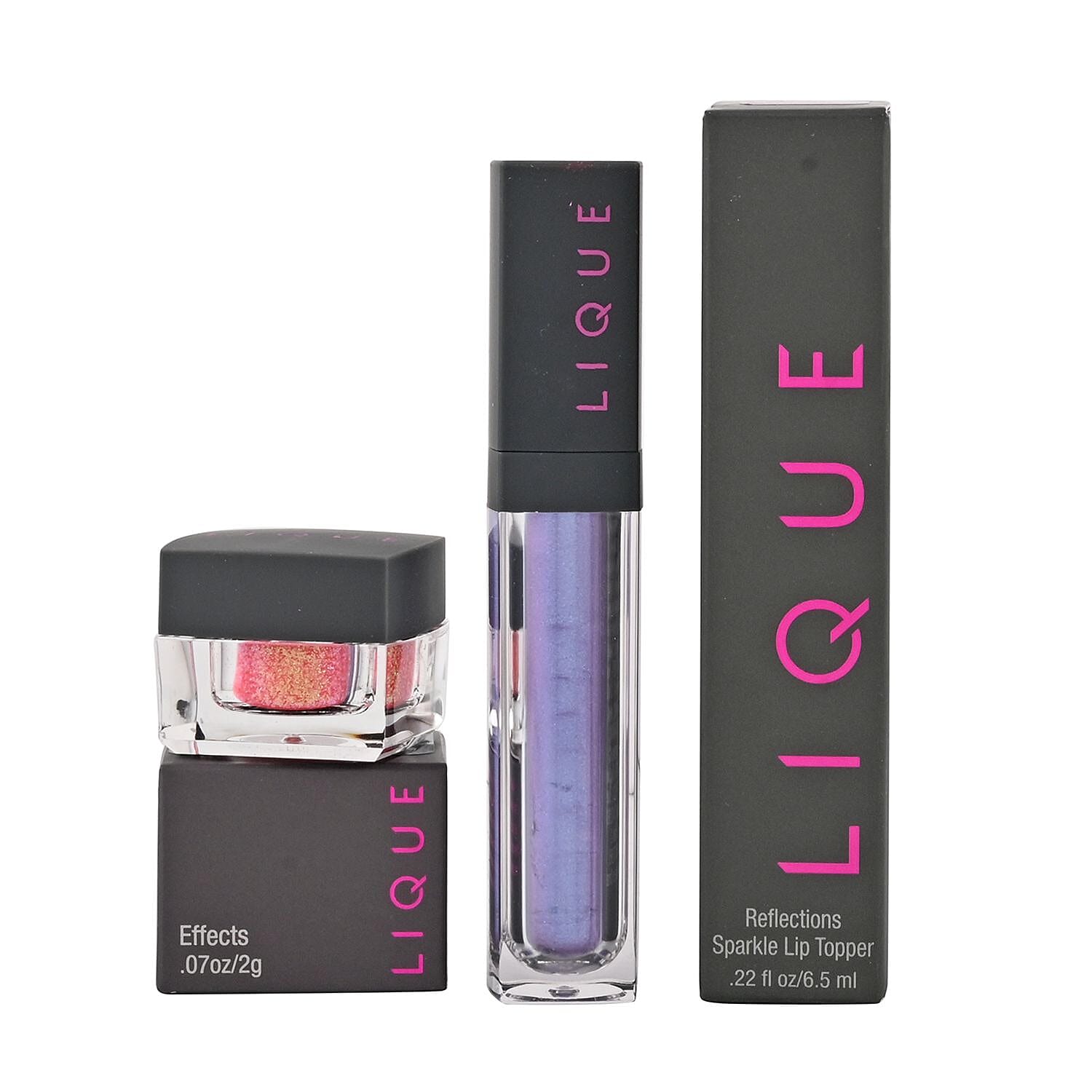 Closeout Lique Set of 2 Lipstick & Highlighter