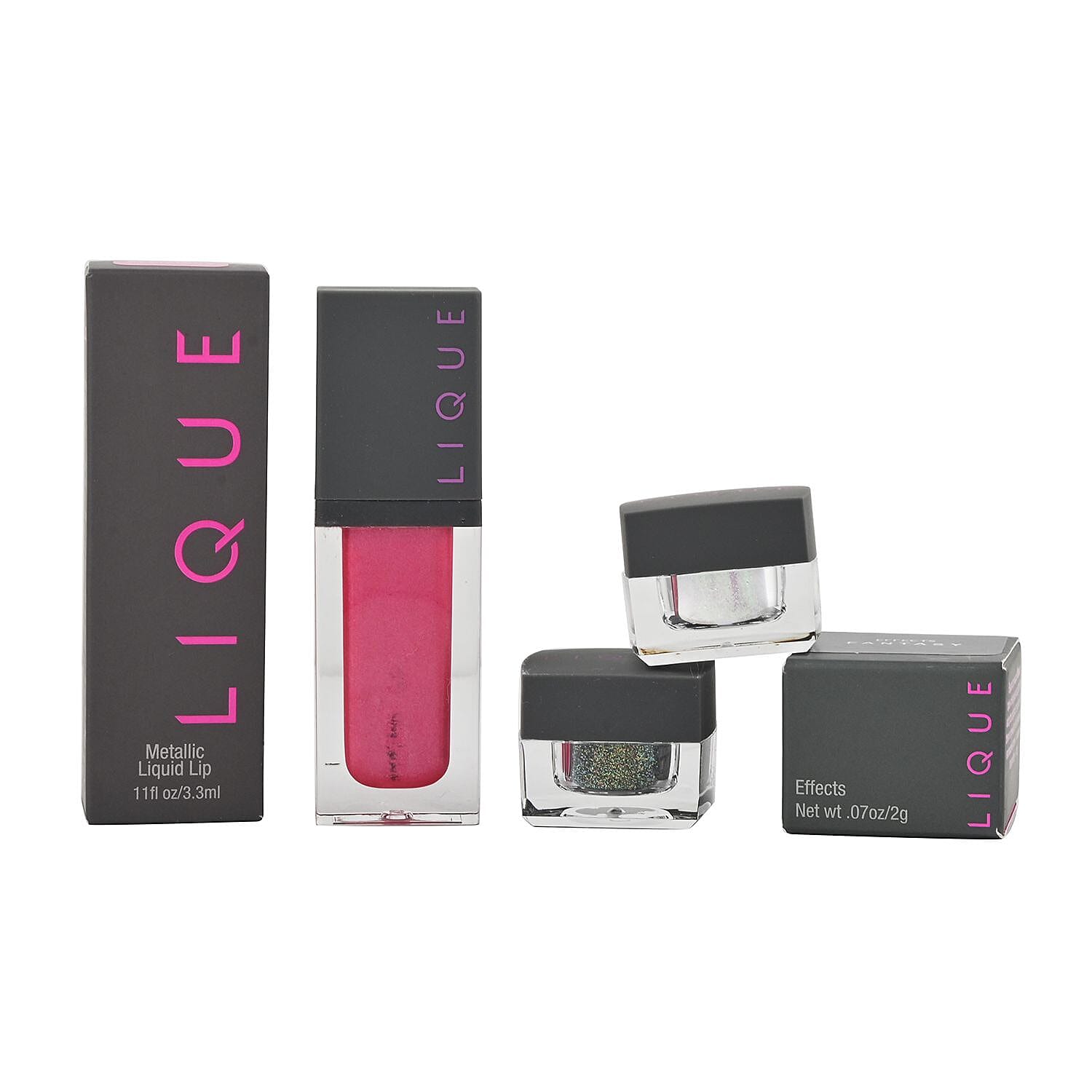 Closeout Lique Set of 1 Liquid Lip and 2 Effect Powders