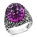 Bali Legacy African Lilac Quartz (Triplet) Butterfly Ring in Sterling Silver (Size 10.0) 20.75 ctw - Sticky add to cart bar