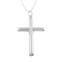 Sterling Silver Classic Cross Necklace (18 Inches) (2.80 g)
