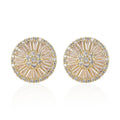 Cubic Zirconia Earring Pure White Stainless Steel 2.10 ctw - Sticky add to cart bar