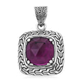 Bali Legacy African Lilac Quartz (Triplet) Pendant in Sterling Silver 11.40 ctw - Sticky add to cart bar