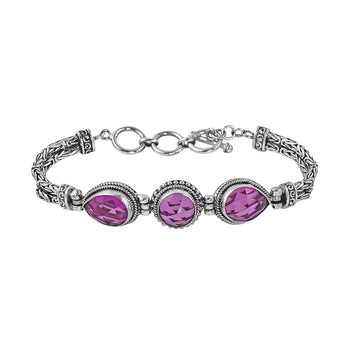 Bali Legacy African Lilac Quartz Bracelet in Sterling Silver (7.00 In) 16.60 ctw - Product card gallery slide 1 (10177007255865)