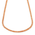 Simulated Multi Color Diamond Bolo Necklace 16-28 Inches in Goldtone 20.00 ctw - Sticky add to cart bar