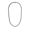 Premium Black Diamond Tennis Necklace 20 Inches in Platinum Over Sterling Silver 15.00 ctw - Sticky add to cart bar