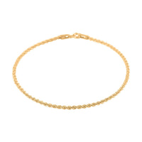 1.6mm Quint Rope Bracelet in 10K Yellow Gold