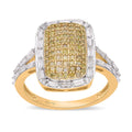One Time Only Yellow Diamond (IR), Diamond Ring in Vermeil YG Over Sterling Silver 1.00 ctw - Sticky add to cart bar
