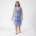 Tamsy Blue Solid Tunic - One Size Fits Most - Sticky add to cart bar