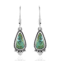 Artisan Crafted Blue Moon Turquoise Dangle Earrings in Sterling Silver 2.75 ctw - Sticky add to cart bar