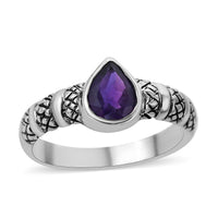 BALI LEGACY Amethyst Ring in Sterling Silver 1.00 ctw