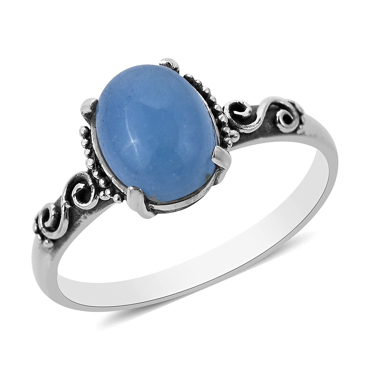 BALI LEGACY Purple Jade Ring in Sterling Silver (Size 10.0) 2.50 ctw