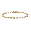 LUXORO 10K Yellow Gold Premium Chrysoberyl Tennis Bracelet (7.25 In) 3 Grams 5.75 ctw - Sticky add to cart bar