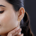 10K Yellow Gold 15x1.5mm Diamond-cut Hoop Earrings 0.70 Grams - Sticky add to cart bar