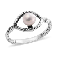 BALI LEGACY Freshwater Pearl Ring in Sterling Silver (Size 10.0)