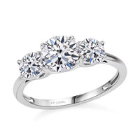 Luxoro 14K White Gold Luxuriant Lab Grown Diamond G-H SI Ring 1.50 ctw