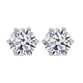 14K White Gold Luxuriant Lab Grown Diamond G-H SI Solitaire Stud Earrings 1.00 ctw - Sticky add to cart bar