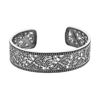 Bali Legacy Sterling Silver Butterfly Cuff Bracelet (7.25 In) 25.75 Grams