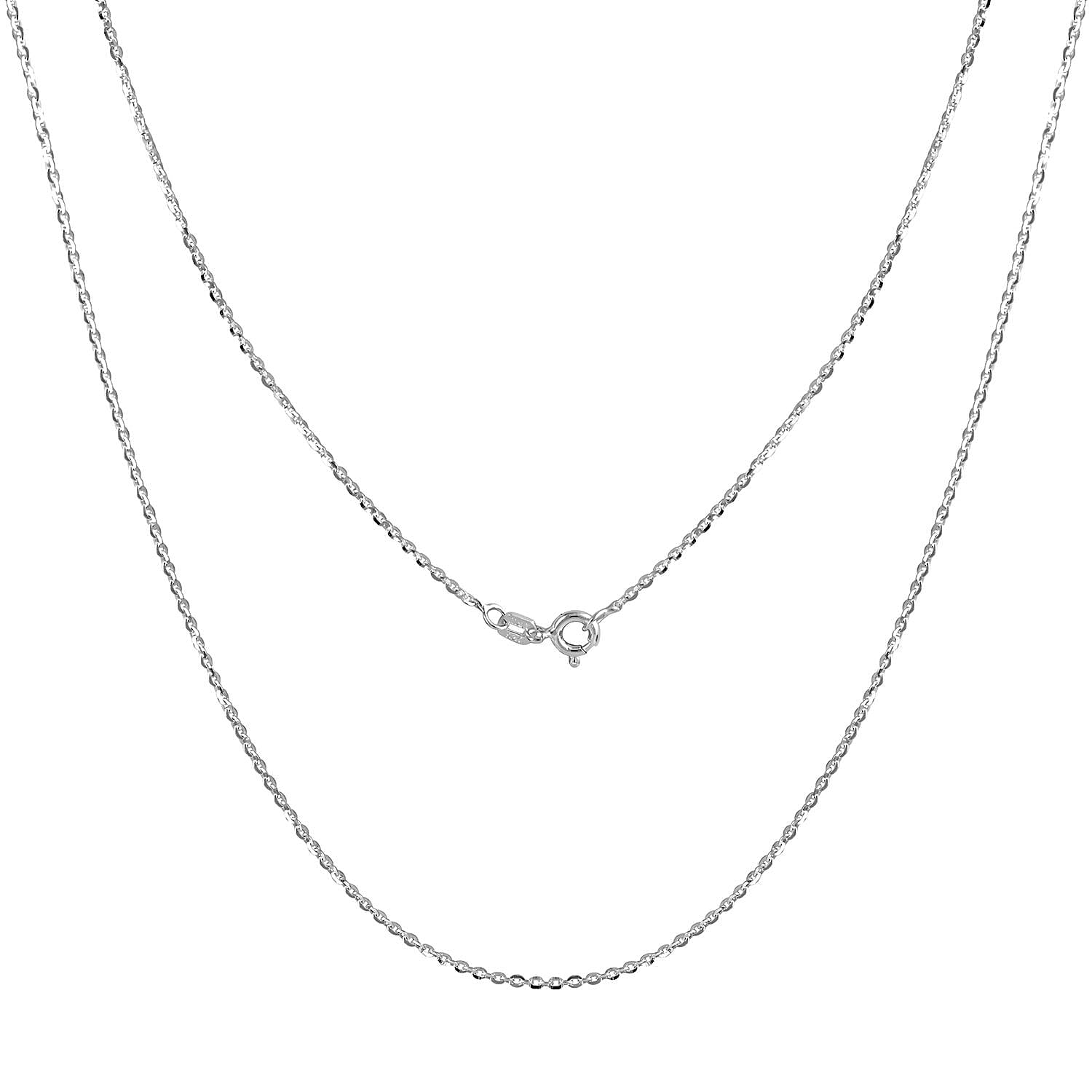 Italian Sterling Silver Rope Chain Necklace 20 Inches 3.70 Grams