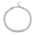 Italian Sterling Silver Herringbone Bracelet (7.00 In) (4.10 g) - Sticky add to cart bar