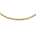 Italian 14K Yellow Gold Over Sterling Silver Snake Brite Rope Necklace 18 Inches 16.9 Grams - Sticky add to cart bar