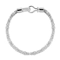 Bali Legacy Sterling Silver Byzantine Bracelet (7.25 In) 9.70 Grams - Sticky add to cart bar