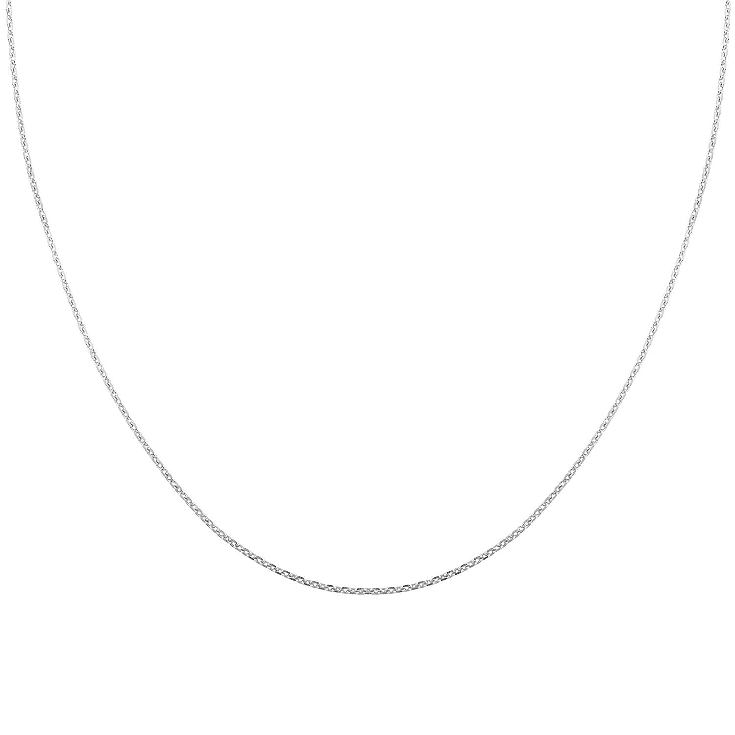 Italian Sterling Silver Forzatina Chain Necklace 20 Inches 2.40 Grams