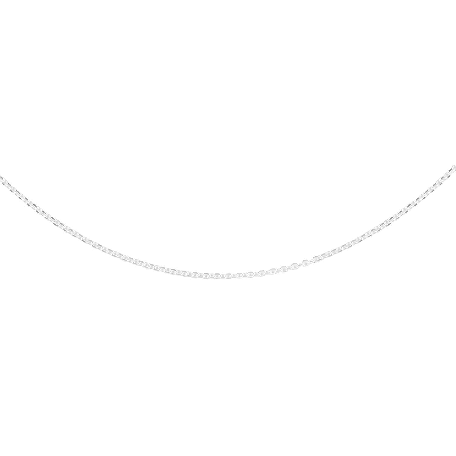 Italian Sterling Silver Forzatina Chain Necklace 30 Inches 2.30 Grams