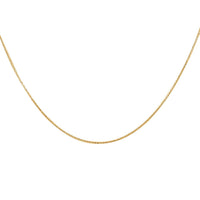 Italian 14K Yellow Gold Over Sterling Silver Wheat Necklace 20 Inches 2.10 Grams